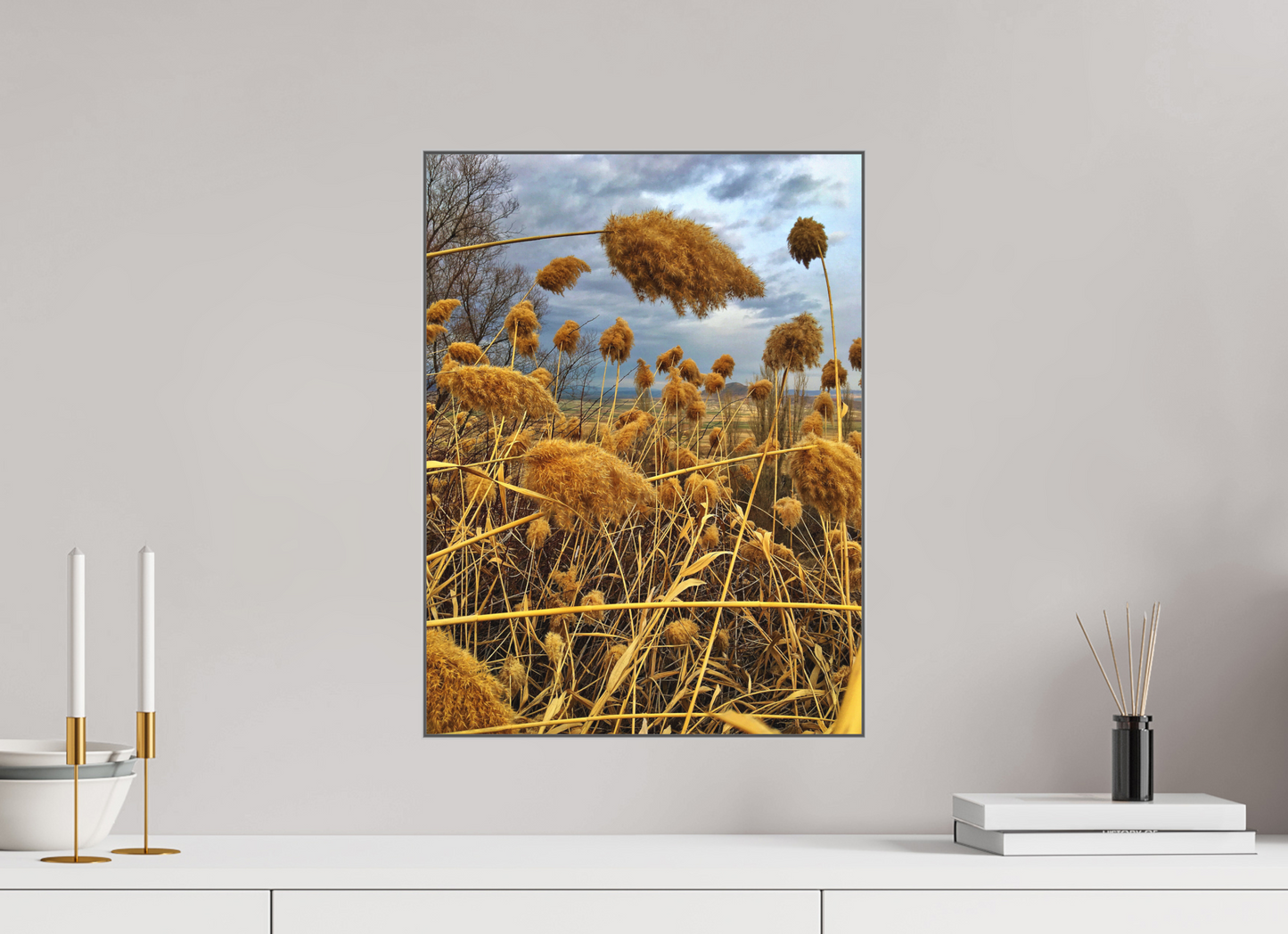 Bathe in the Warmth of Nature: "Golden Grass" - photo print