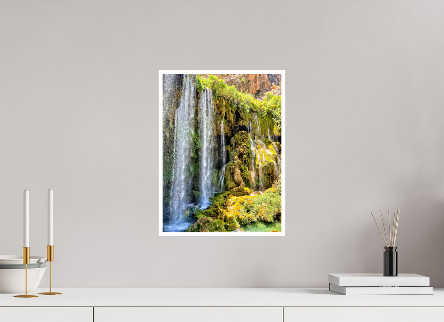 Experience the Power and Serenity of Nature: "The Waterfall" - photo print