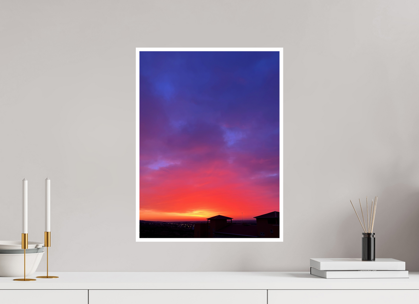 End the Day in a Blaze of Glory: "Sunset" - photo print