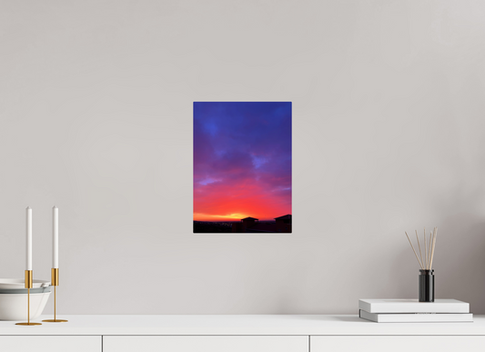 9 x 12″, ChromaLuxe HD Metal Print End the Day in a Blaze of Glory: "Sunset" - photo print