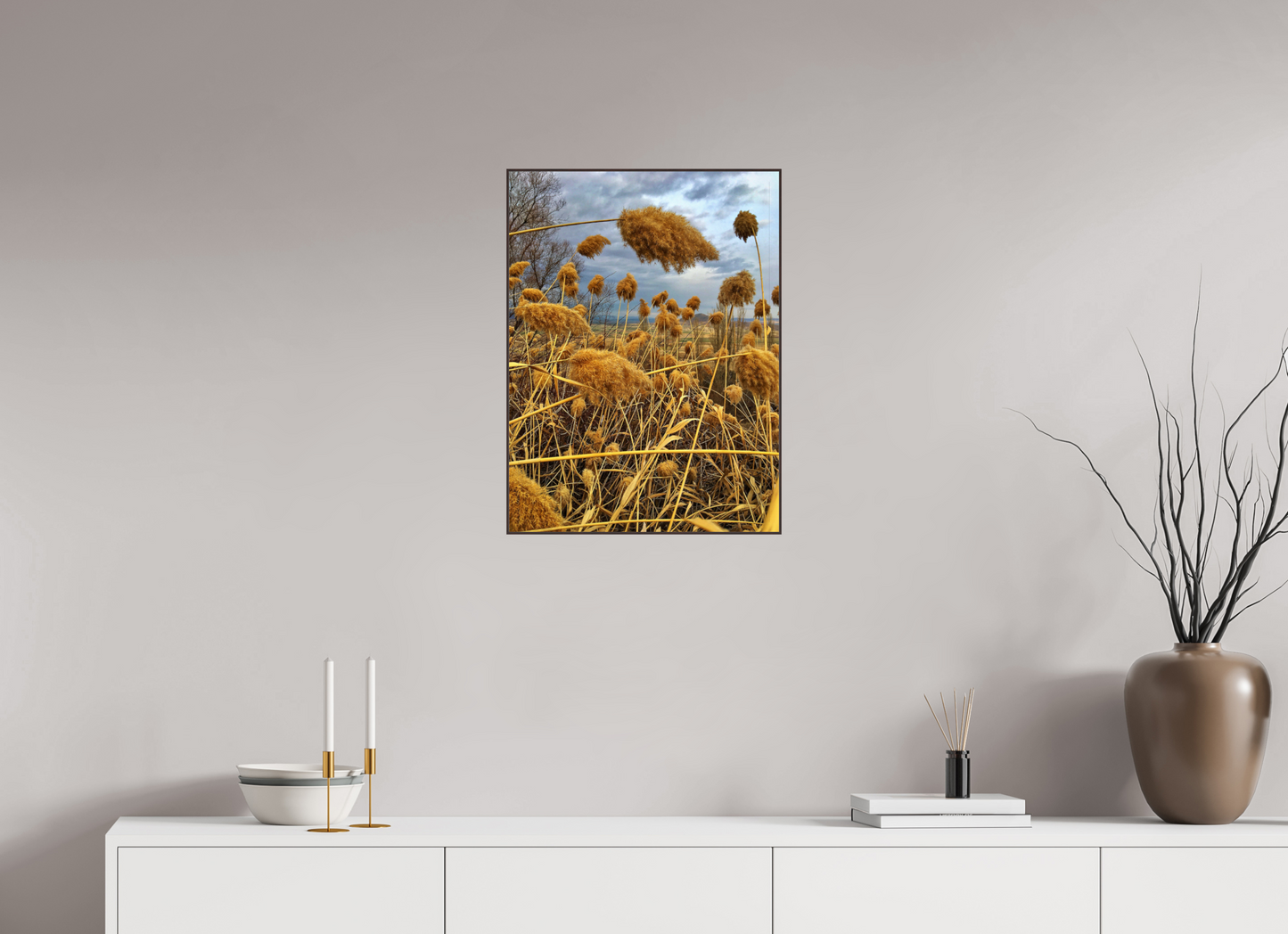Bathe in the Warmth of Nature: "Golden Grass" - photo print