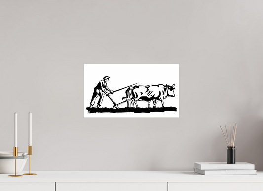 16 x 9″, ChromaLuxe HD Metal Print A Homage to Diligence: "The Raw Effort" - illustration print
