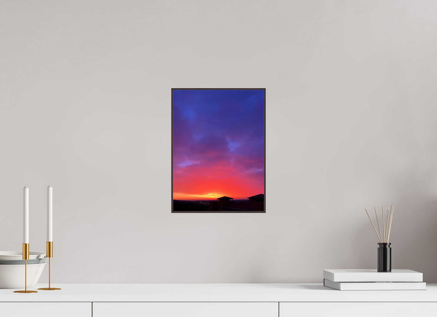 End the Day in a Blaze of Glory: "Sunset" - photo print