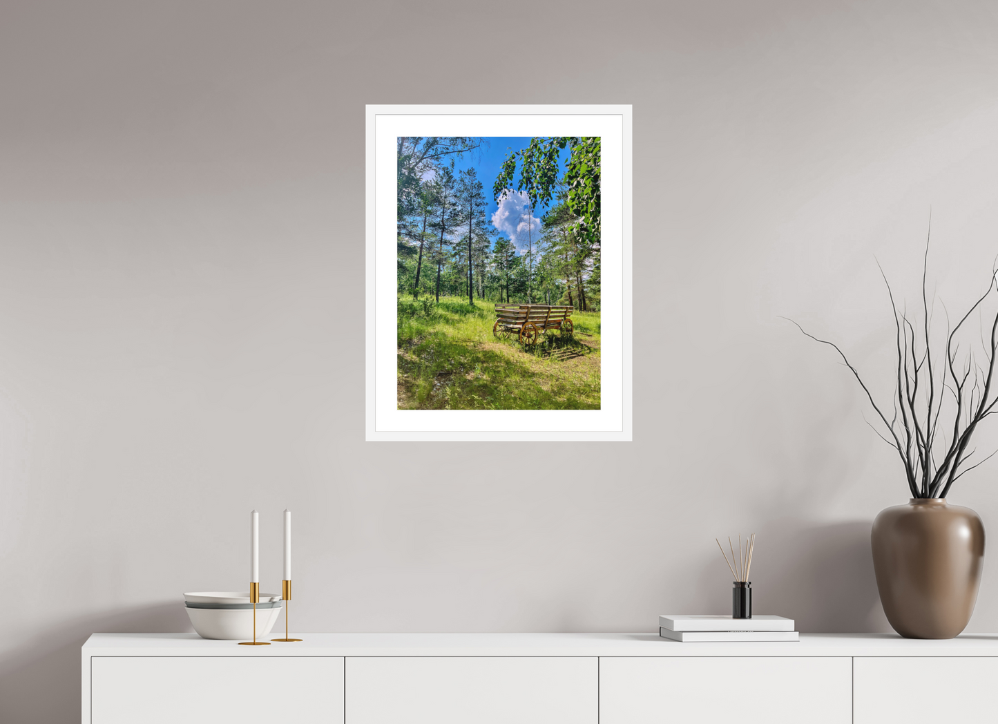 Wheels on Green - photo print