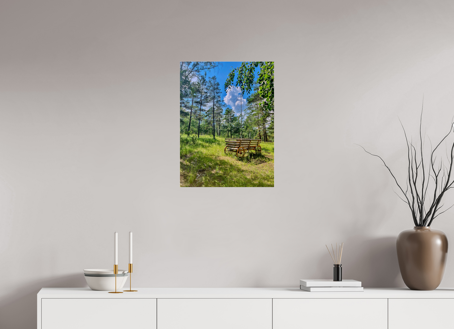 Wheels on Green - photo print