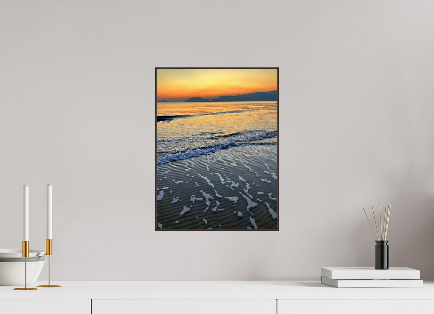Capture the Essence of Coastal Calm: "Seaside" - photo print