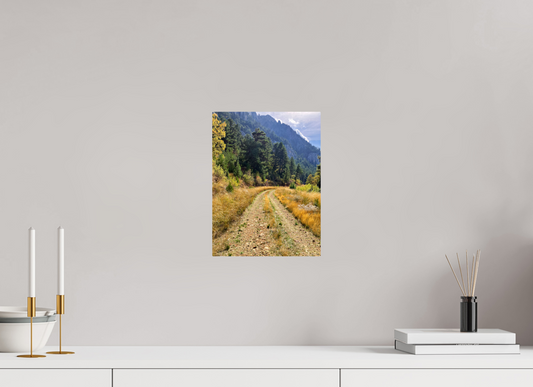 9 x 12″, ChromaLuxe HD Metal Print Embrace the Journey: "Down the Trail" - photo print