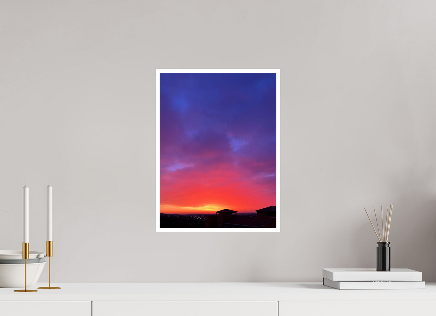 End the Day in a Blaze of Glory: "Sunset" - photo print