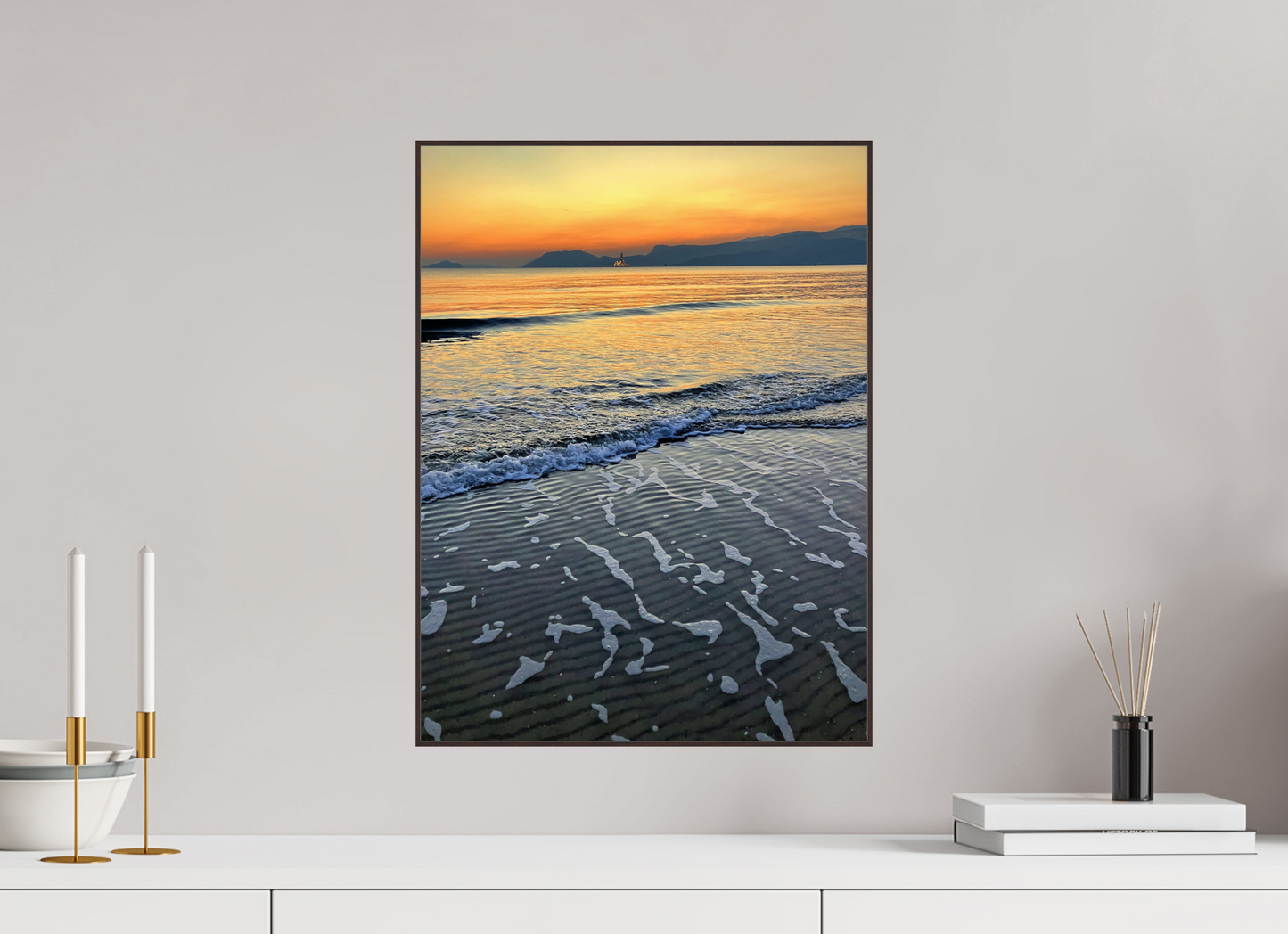 Capture the Essence of Coastal Calm: "Seaside" - photo print