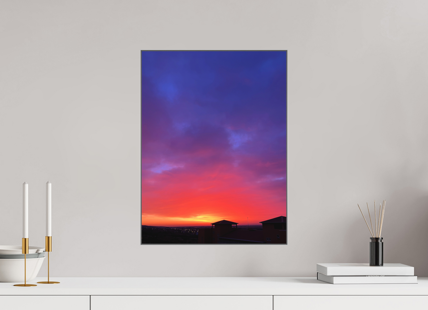 End the Day in a Blaze of Glory: "Sunset" - photo print