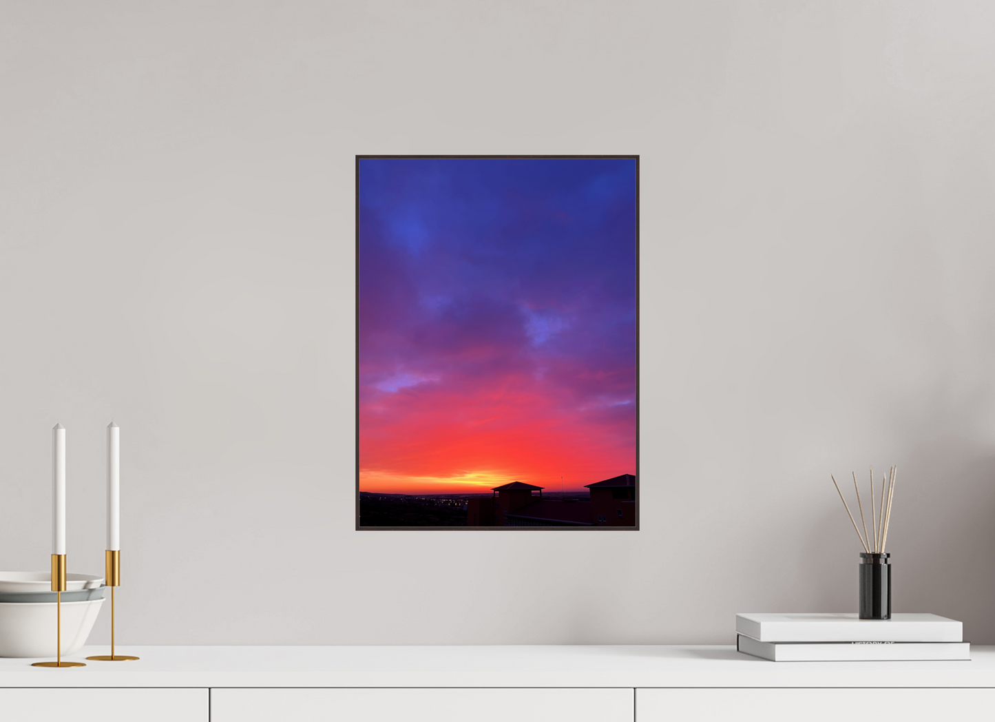 End the Day in a Blaze of Glory: "Sunset" - photo print