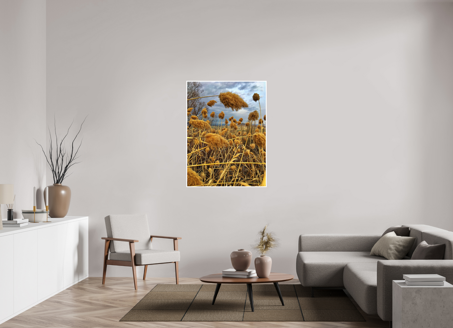Bathe in the Warmth of Nature: "Golden Grass" - photo print