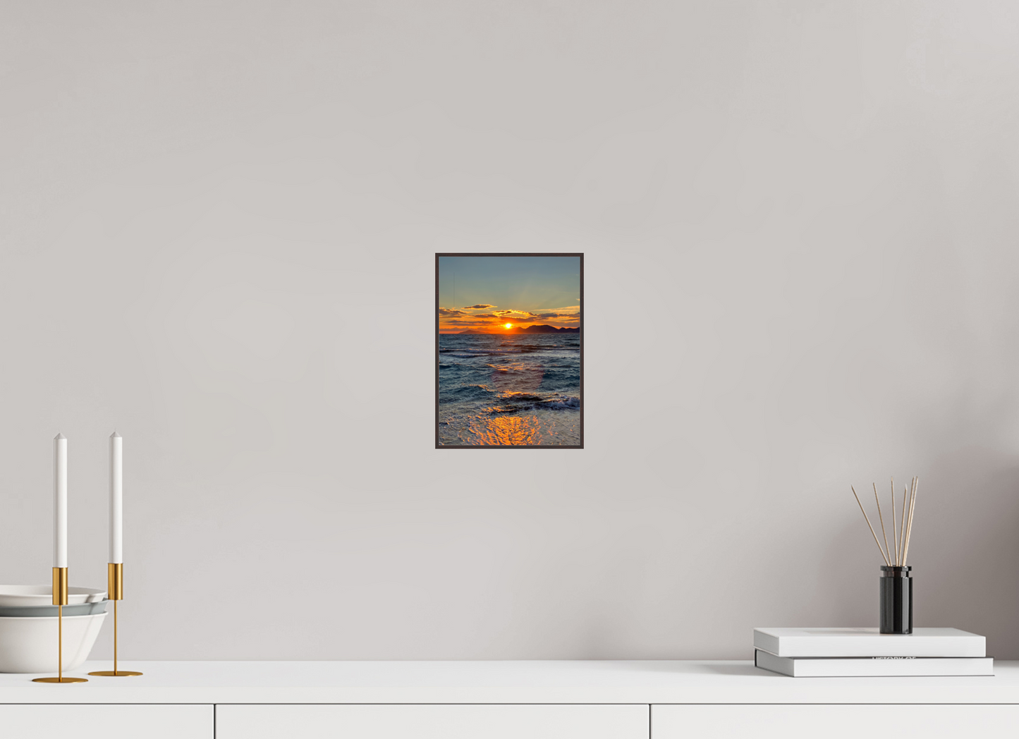 Feel the Rhythm of the Mediterranean: Experience the Dynamic Energy of "Sun Waves" - photo print