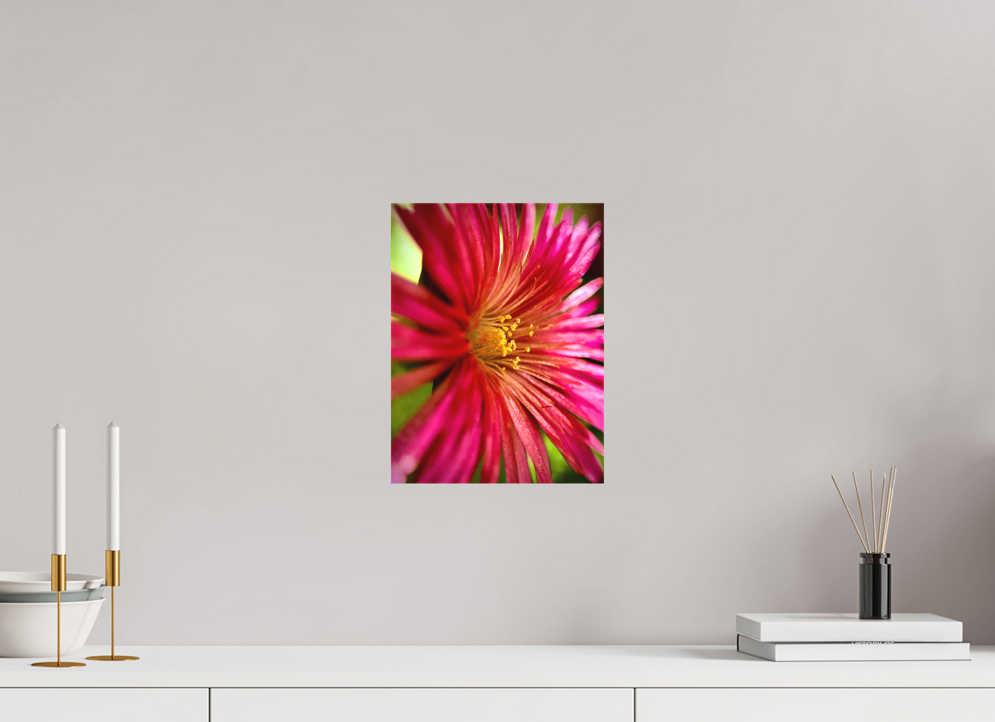 Witness the Ephemeral Art of Winter: "Close-up Trailing Ice Flower" - photo print