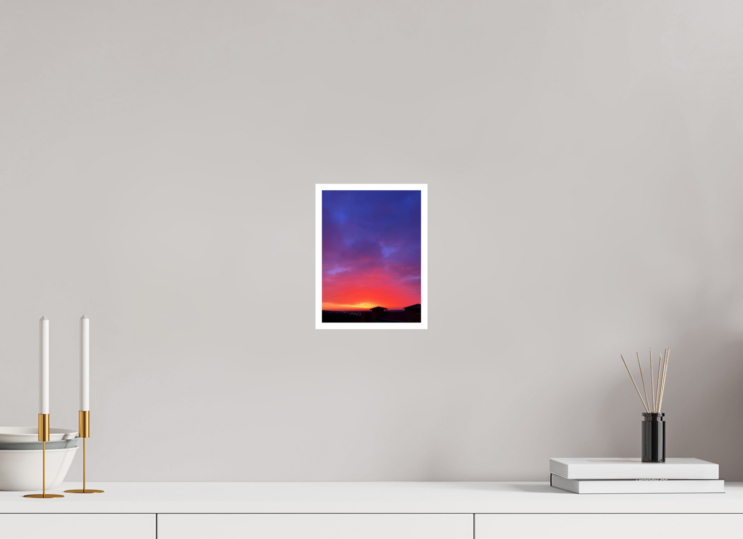 End the Day in a Blaze of Glory: "Sunset" - photo print