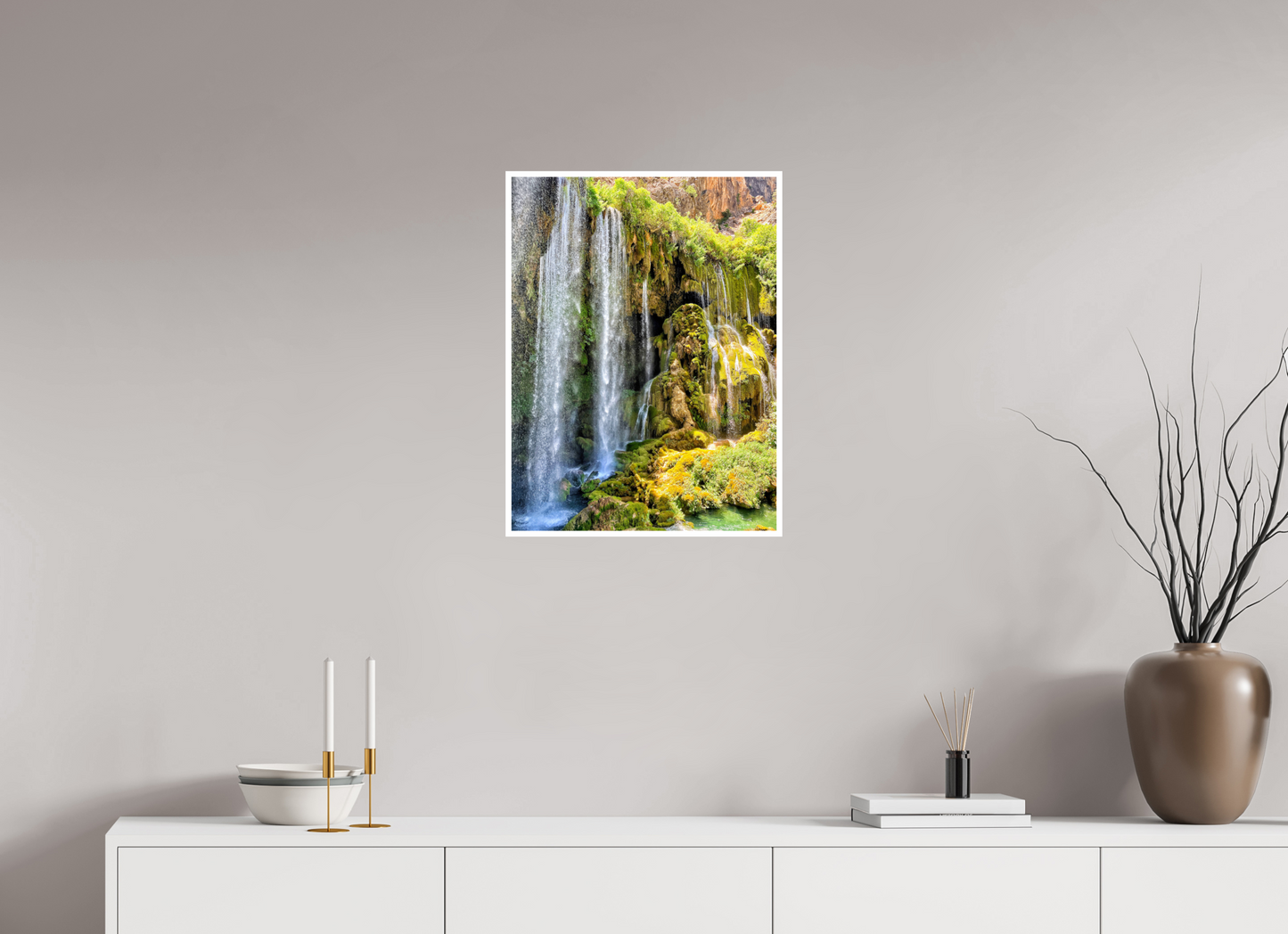 Experience the Power and Serenity of Nature: "The Waterfall" - photo print