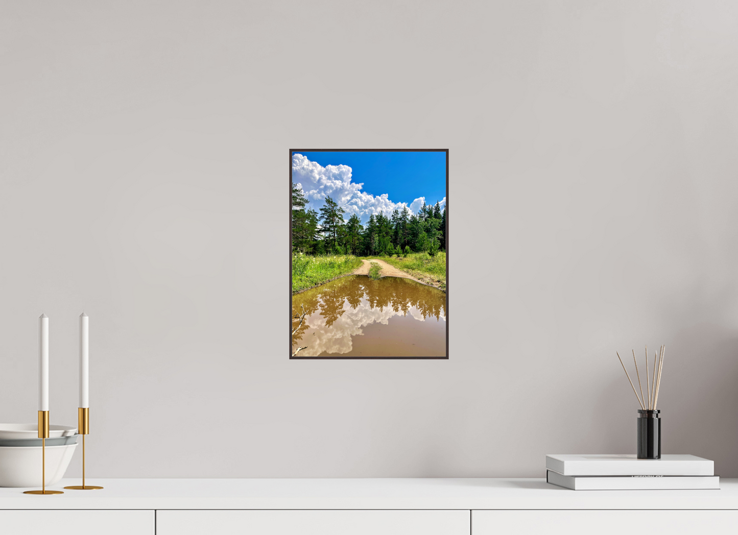 Walk the Line Between Earth and Sky: "Mirror Path" - photo print