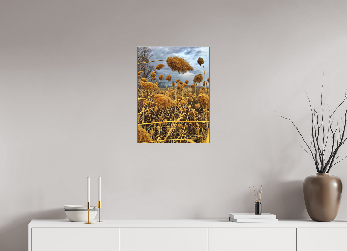 Bathe in the Warmth of Nature: "Golden Grass" - photo print