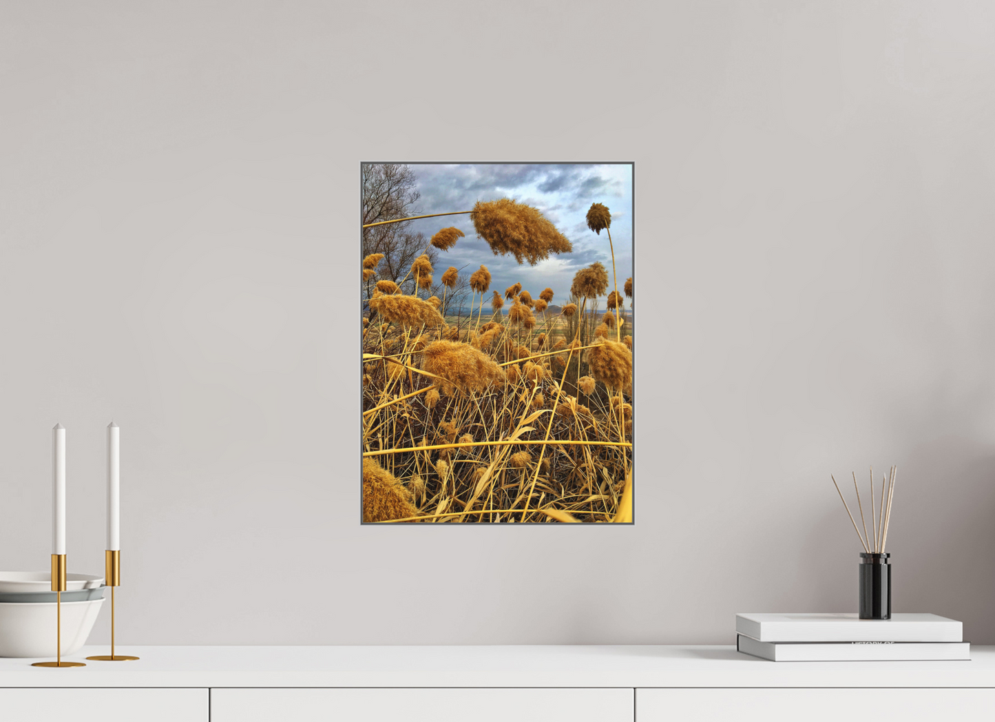 Bathe in the Warmth of Nature: "Golden Grass" - photo print