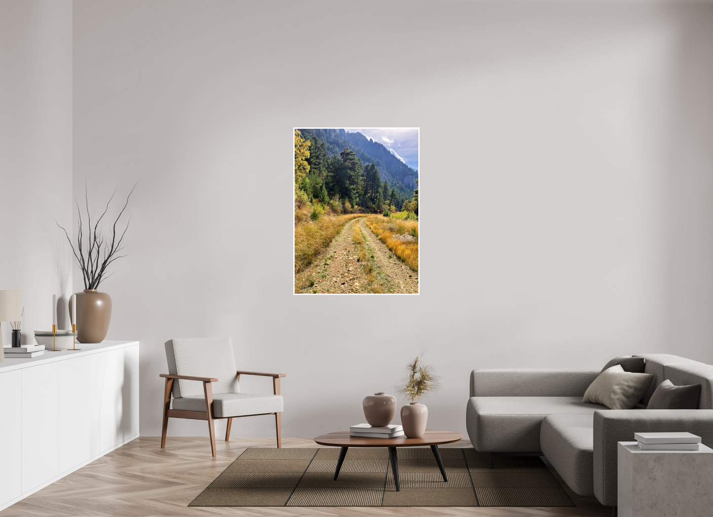36 x 48″, Fine Art Print on Hahnemühle Paper Embrace the Journey: "Down the Trail" - photo print