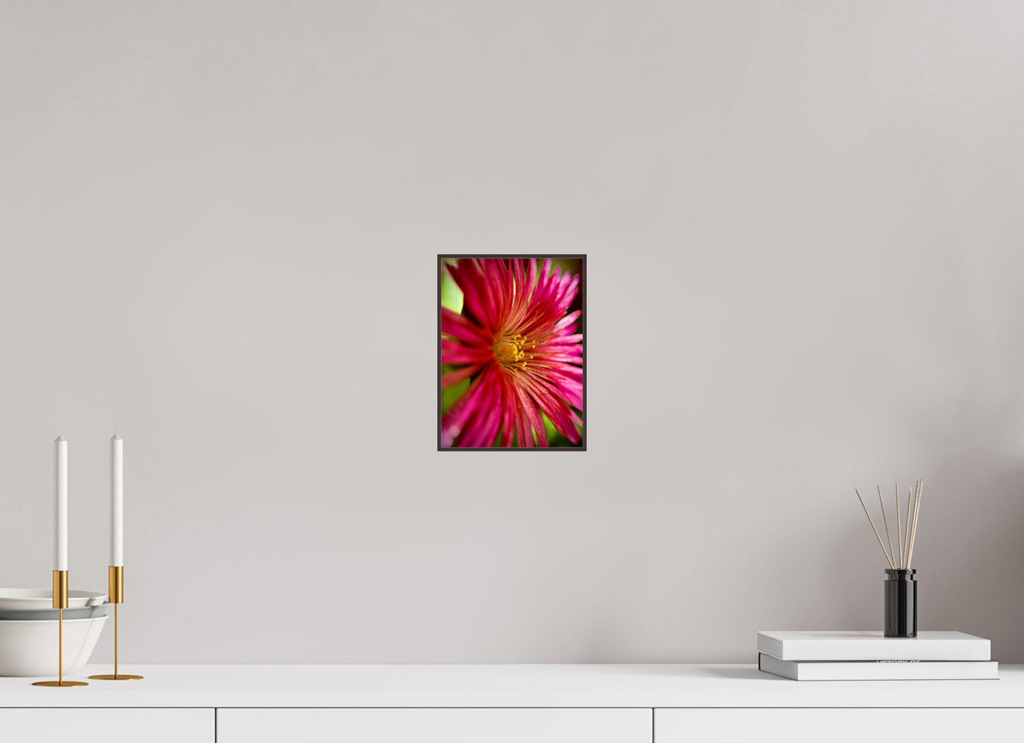 Witness the Ephemeral Art of Winter: "Close-up Trailing Ice Flower" - photo print