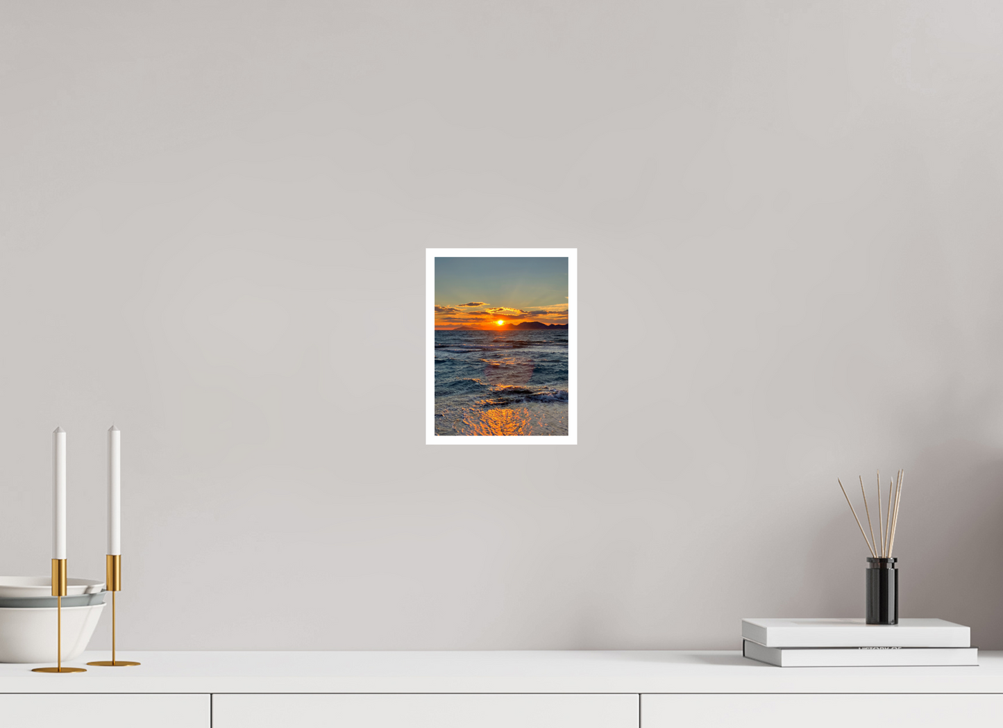Feel the Rhythm of the Mediterranean: Experience the Dynamic Energy of "Sun Waves" - photo print