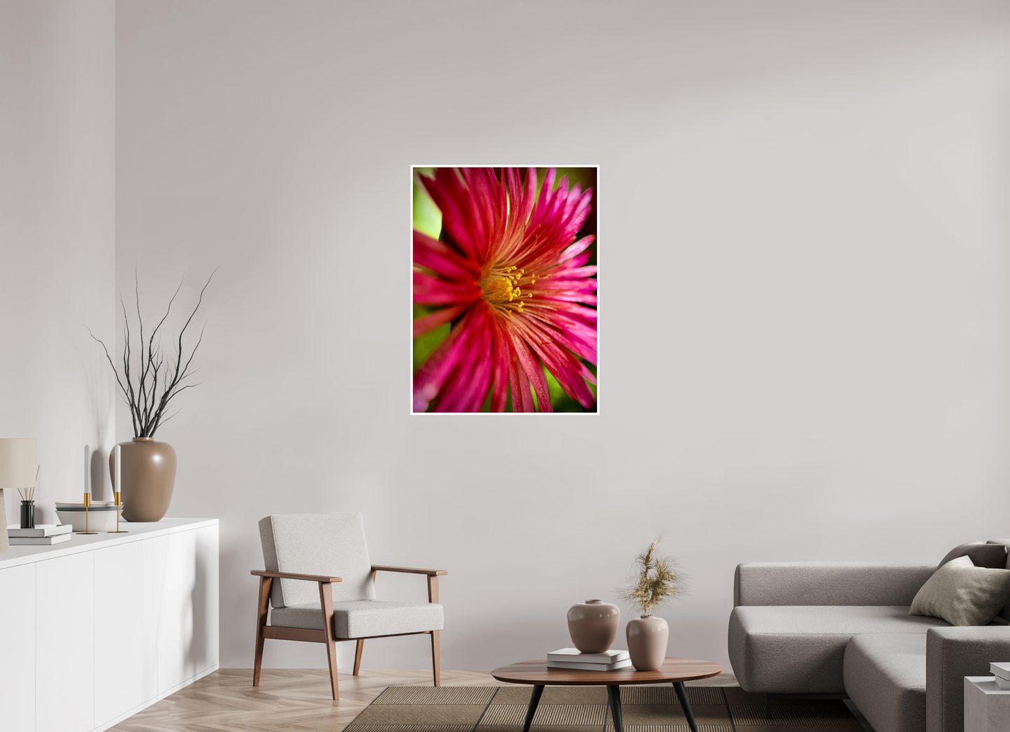 Witness the Ephemeral Art of Winter: "Close-up Trailing Ice Flower" - photo print