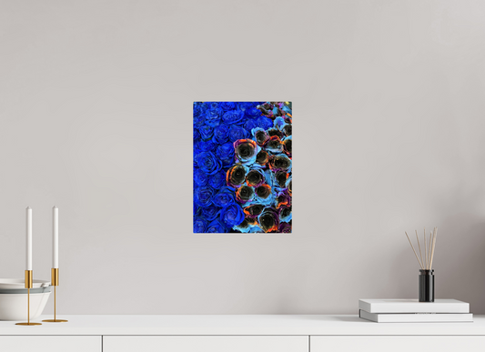 9 x 12″, ChromaLuxe HD Metal Print Indulge in the Dramatic Beauty of "Heavy Roses" - photo print