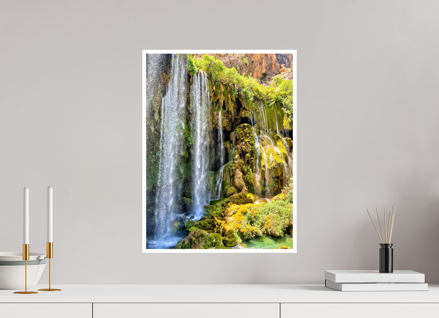 Experience the Power and Serenity of Nature: "The Waterfall" - photo print