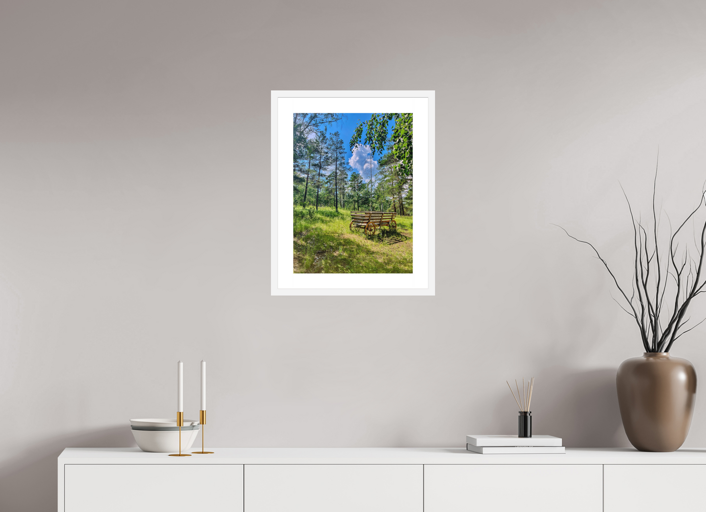Wheels on Green - photo print