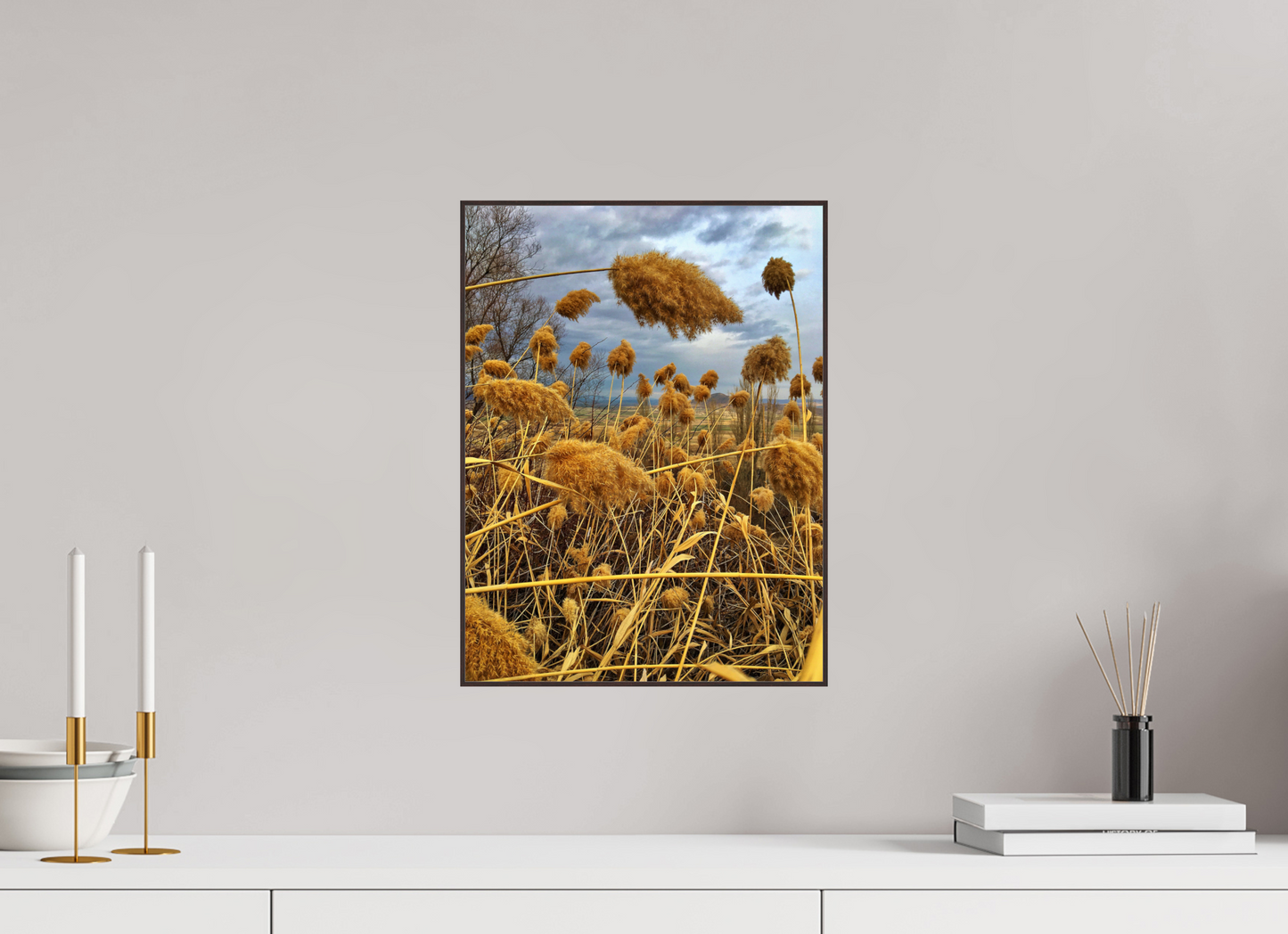 Bathe in the Warmth of Nature: "Golden Grass" - photo print