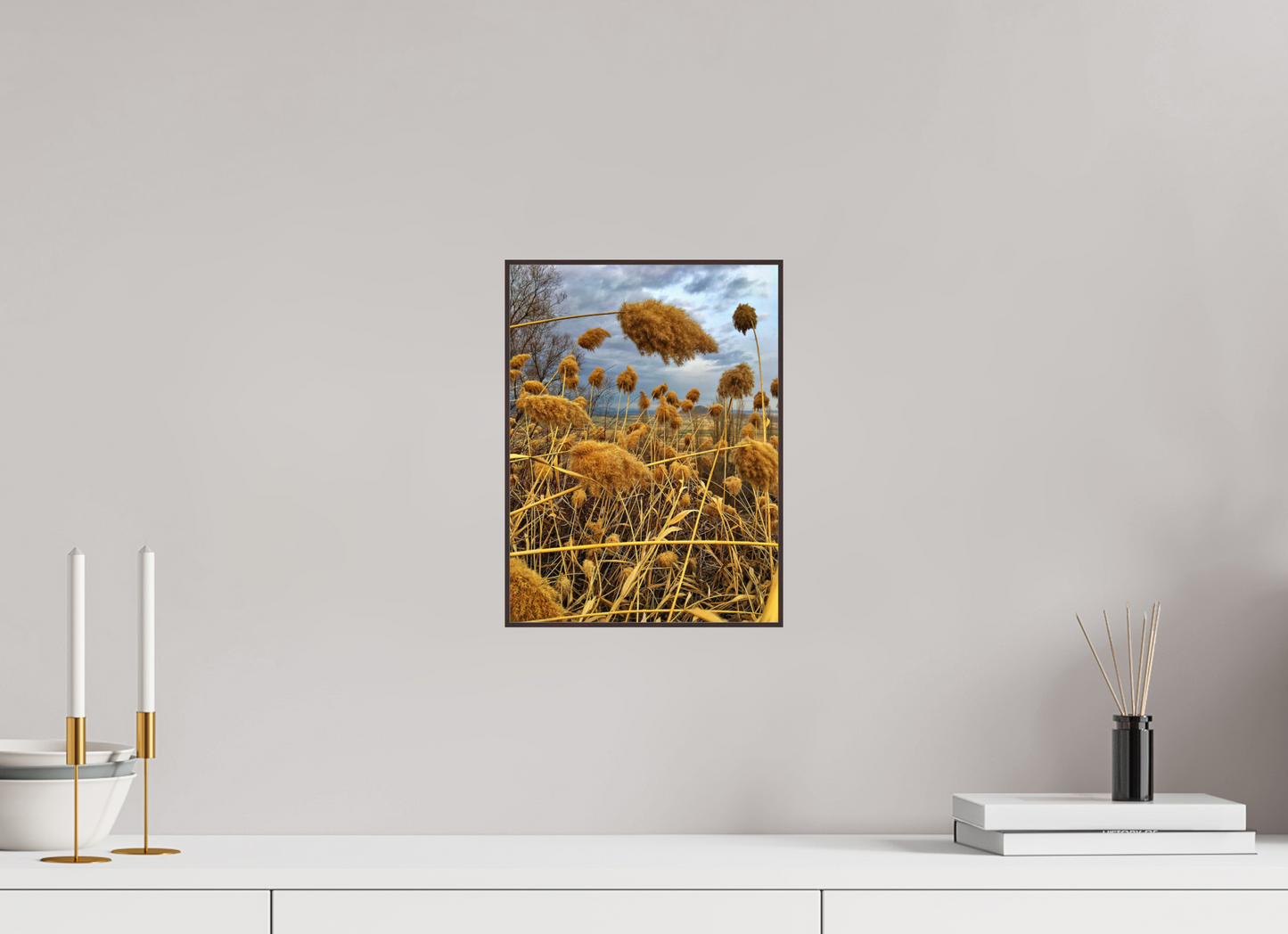 Bathe in the Warmth of Nature: "Golden Grass" - photo print