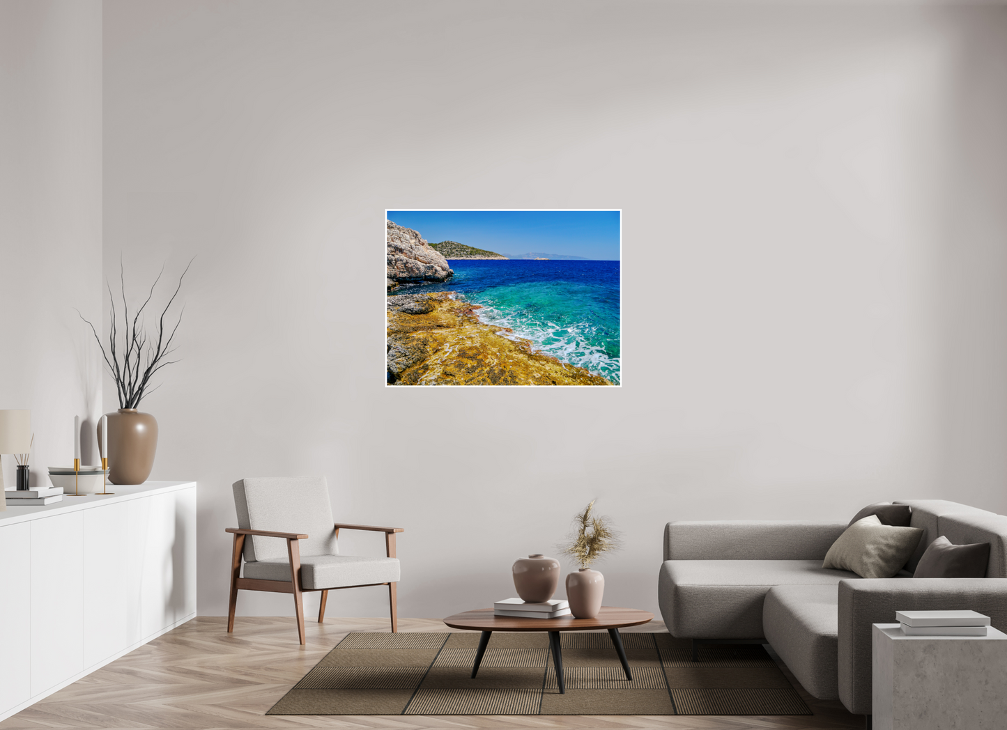 48 x 36″, Fine Art Print on Hahnemühle Paper Dive into the Azure Dream: "Mediterranean Sea" - photo print