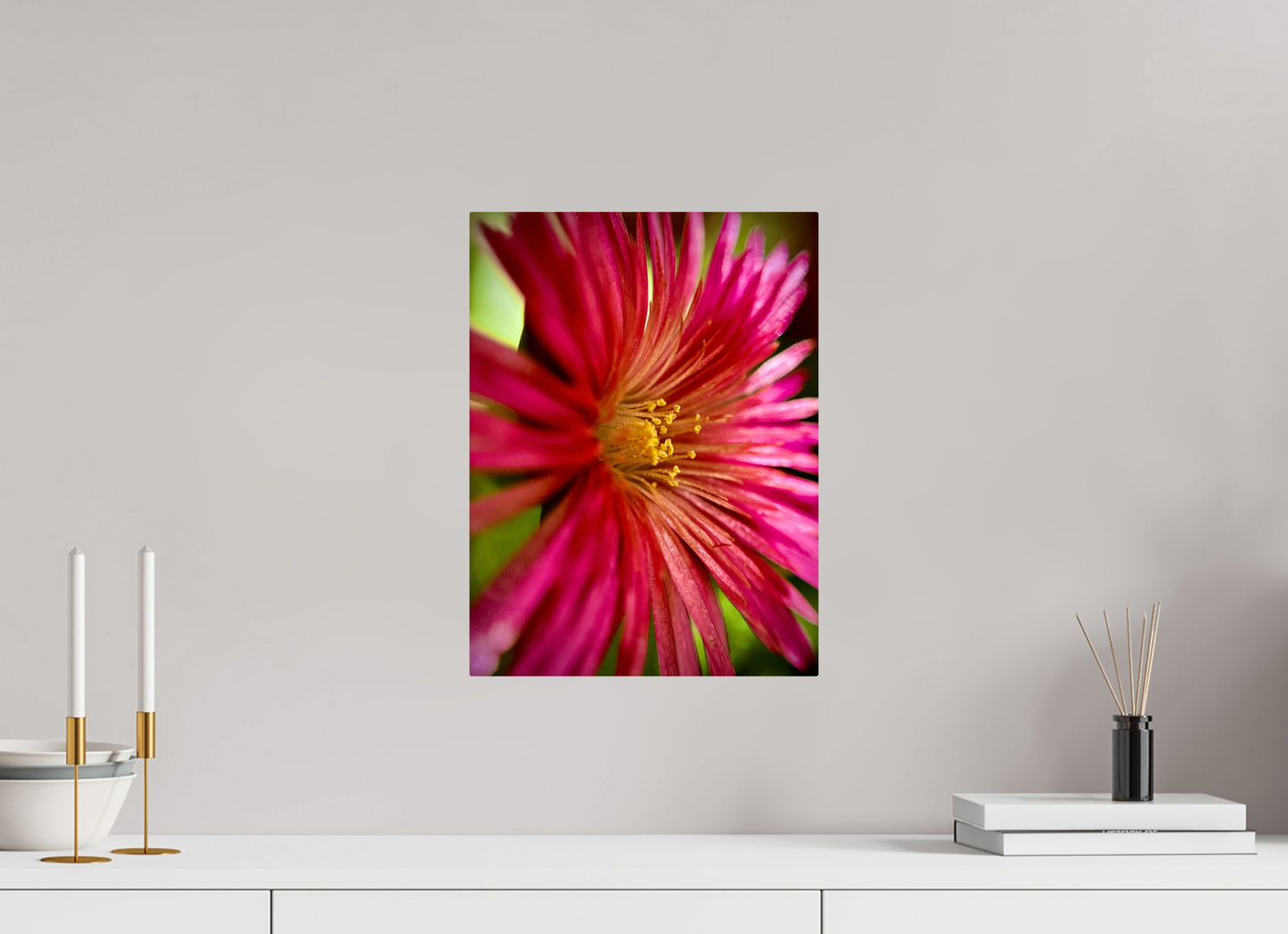 Witness the Ephemeral Art of Winter: "Close-up Trailing Ice Flower" - photo print