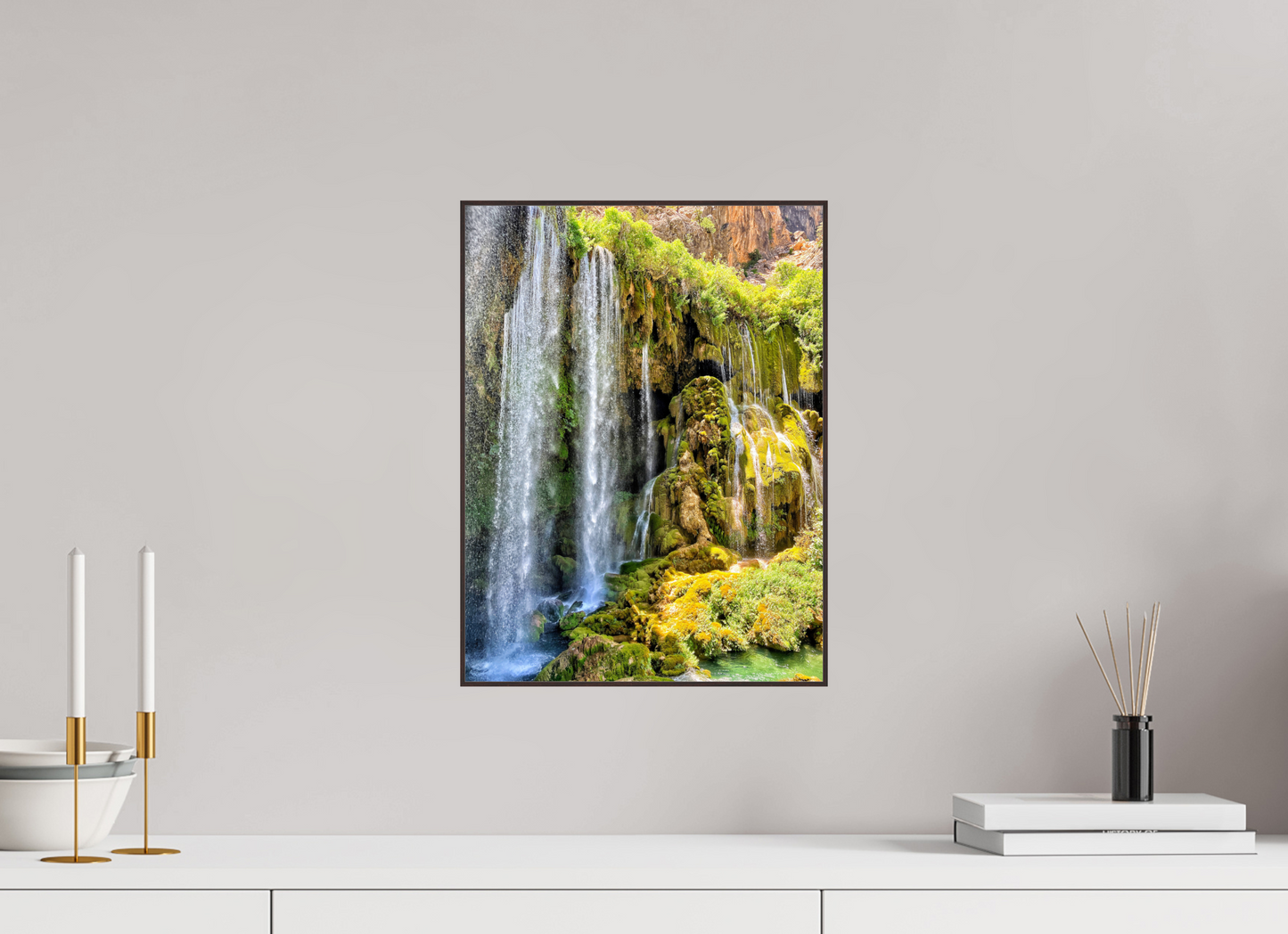 Experience the Power and Serenity of Nature: "The Waterfall" - photo print