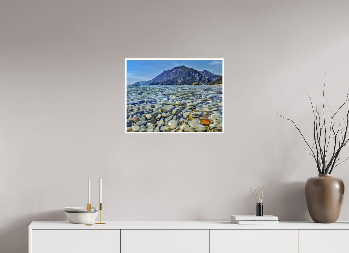 Embrace the Infinite Calm of the Mediterranean: "Sea Level" - photo print