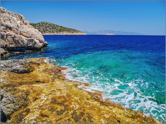 Dive into the Azure Dream: "Mediterranean Sea" - photo print