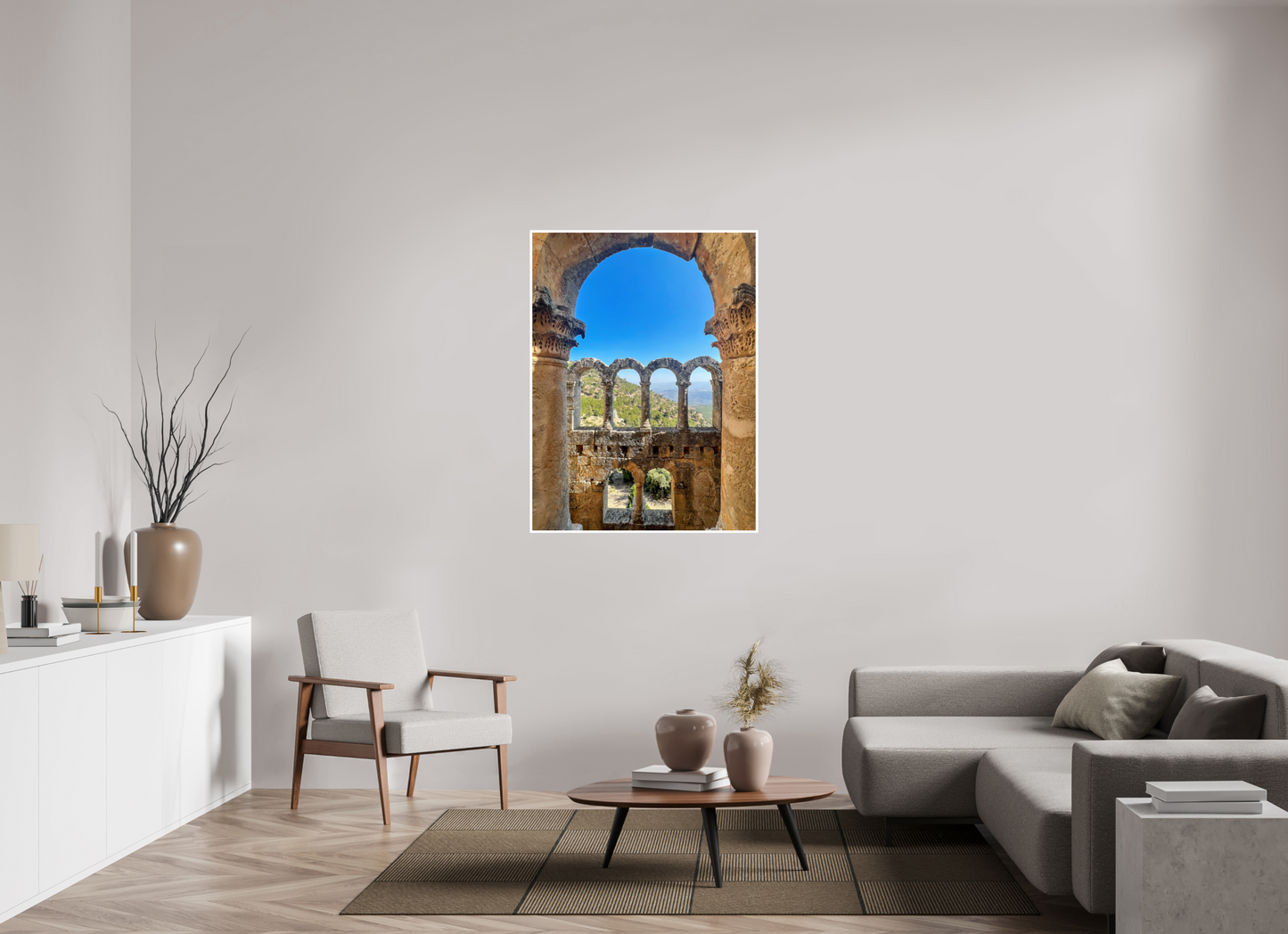 36 x 48″, Fine Art Print on Hahnemühle Paper Echoes of History: "The Arches of Alahan Monastery" - photo print