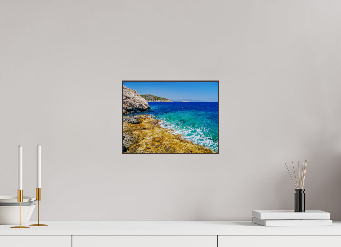 Dive into the Azure Dream: "Mediterranean Sea" - photo print