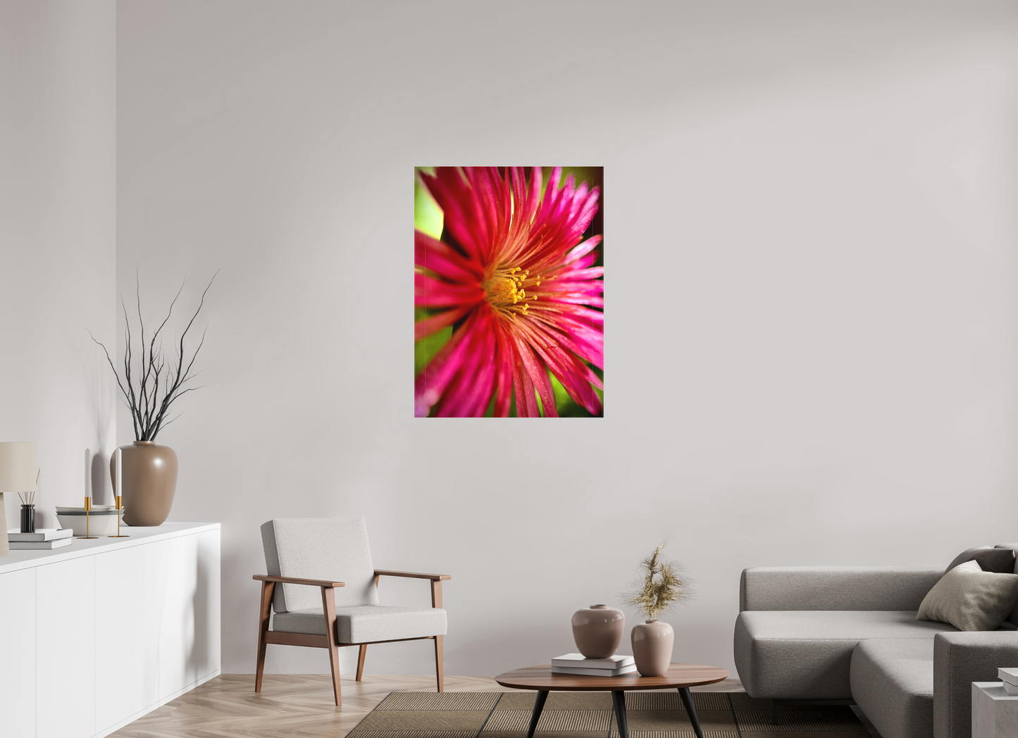 Witness the Ephemeral Art of Winter: "Close-up Trailing Ice Flower" - photo print
