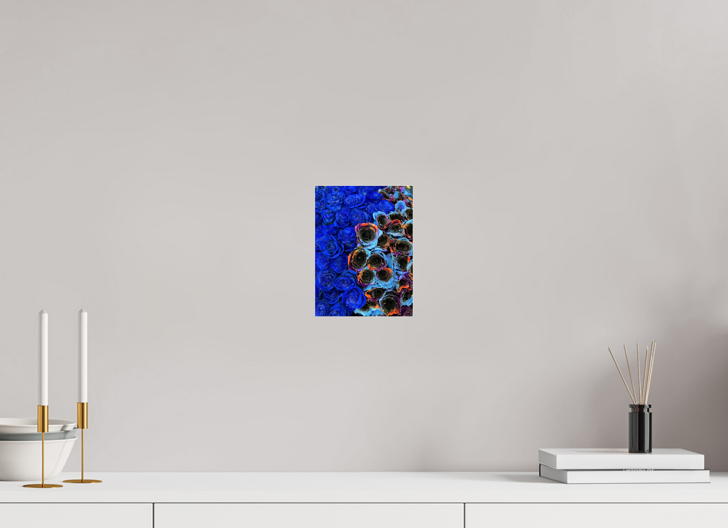 Indulge in the Dramatic Beauty of "Heavy Roses" - photo print