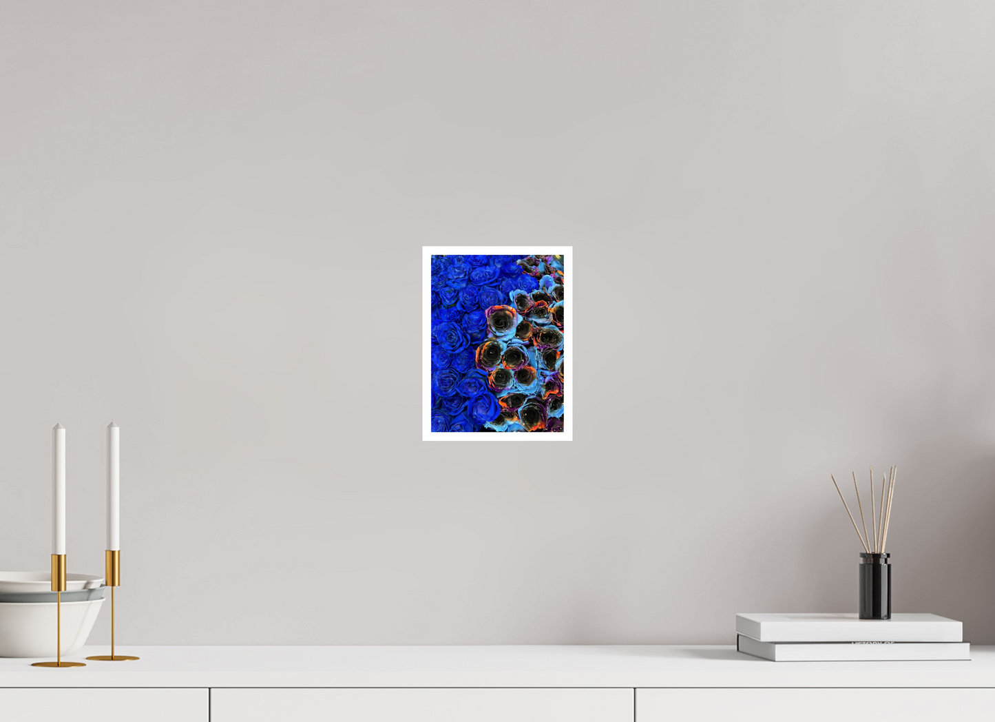 Indulge in the Dramatic Beauty of "Heavy Roses" - photo print