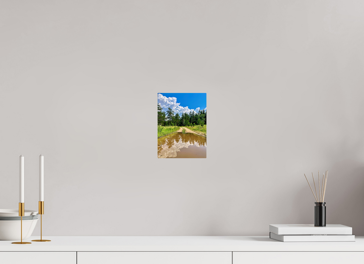 Walk the Line Between Earth and Sky: "Mirror Path" - photo print