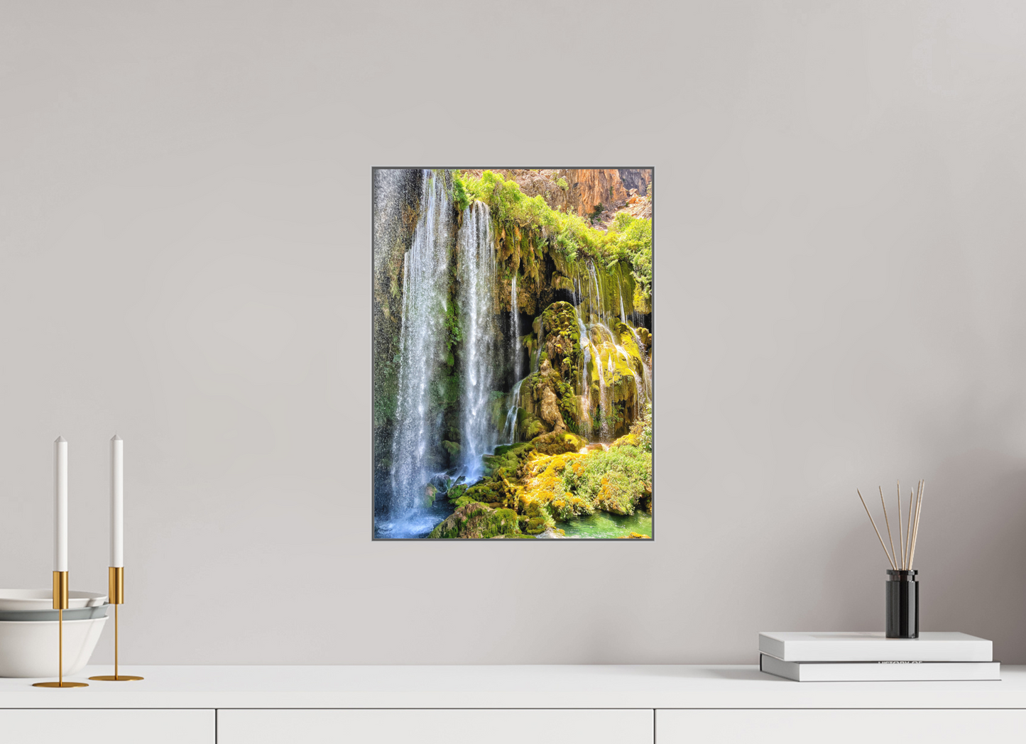 Experience the Power and Serenity of Nature: "The Waterfall" - photo print