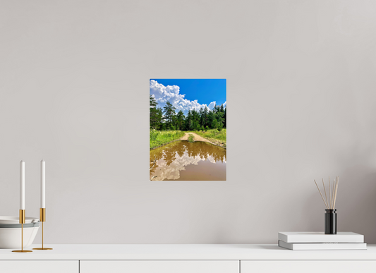 9 x 12″, ChromaLuxe HD Metal Print Walk the Line Between Earth and Sky: "Mirror Path" - photo print