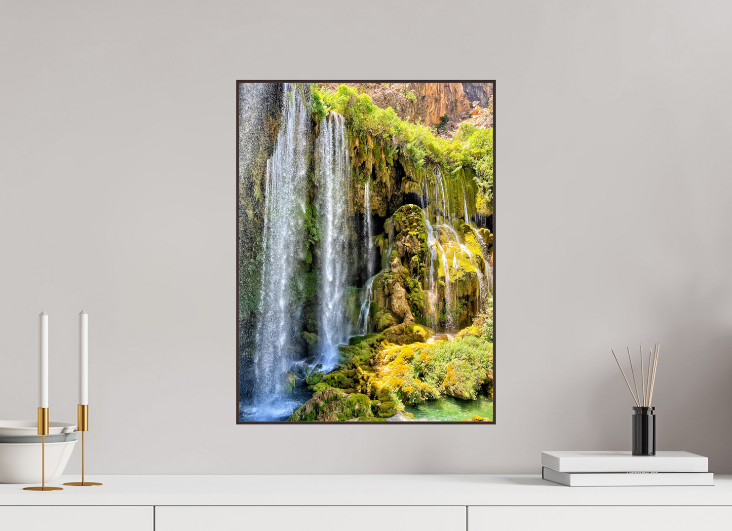 Experience the Power and Serenity of Nature: "The Waterfall" - photo print