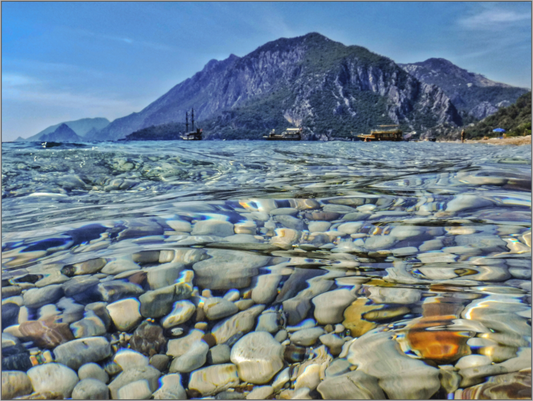 Embrace the Infinite Calm of the Mediterranean: "Sea Level" - photo print