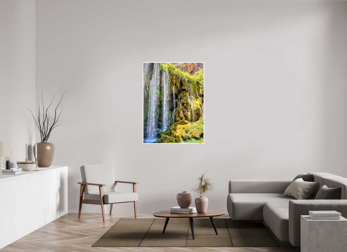 36 x 48″, Fine Art Print on Hahnemühle Paper Experience the Power and Serenity of Nature: "The Waterfall" - photo print
