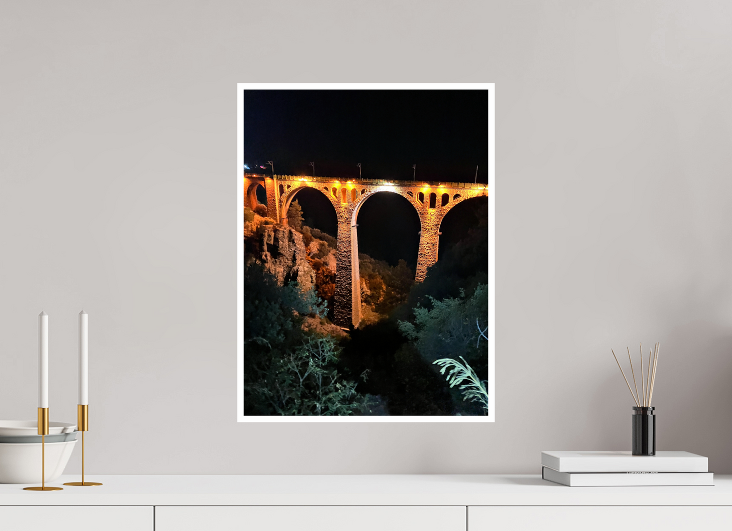 Cross into History: The Legendary "Varda Bridge" - photo print