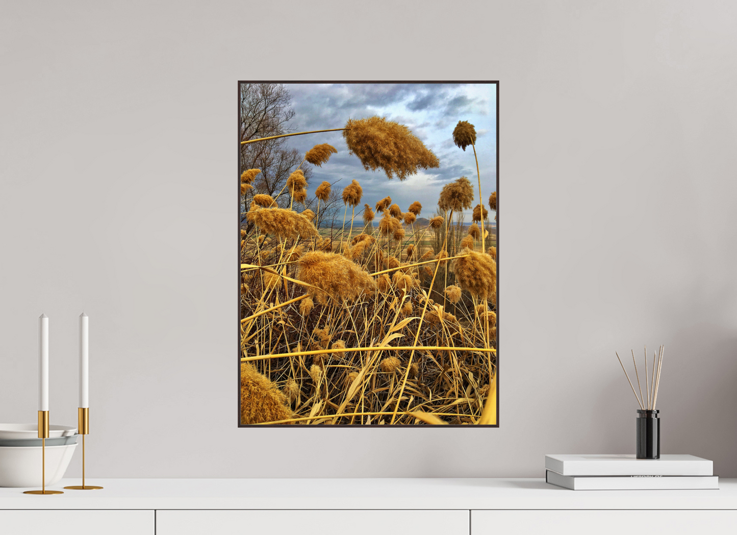 Bathe in the Warmth of Nature: "Golden Grass" - photo print